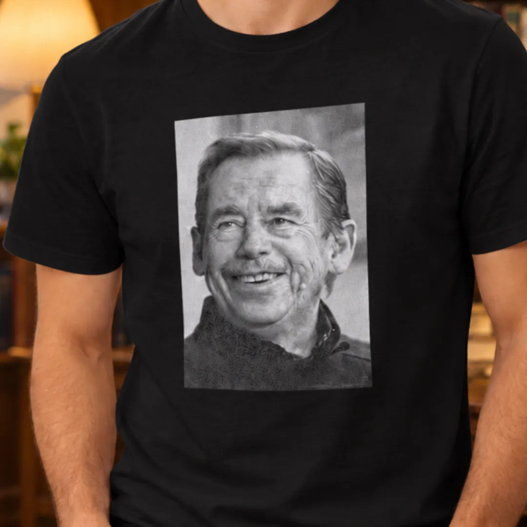 Tričko Václav Havel – černobílý portrét