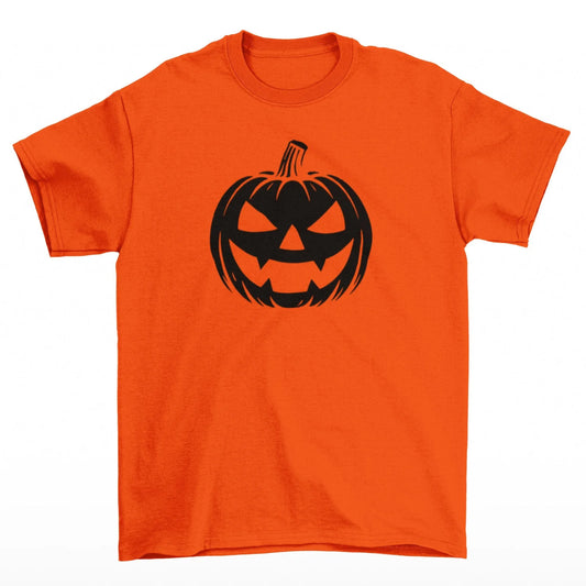 Oranžové Halloween tričko s černou dýní