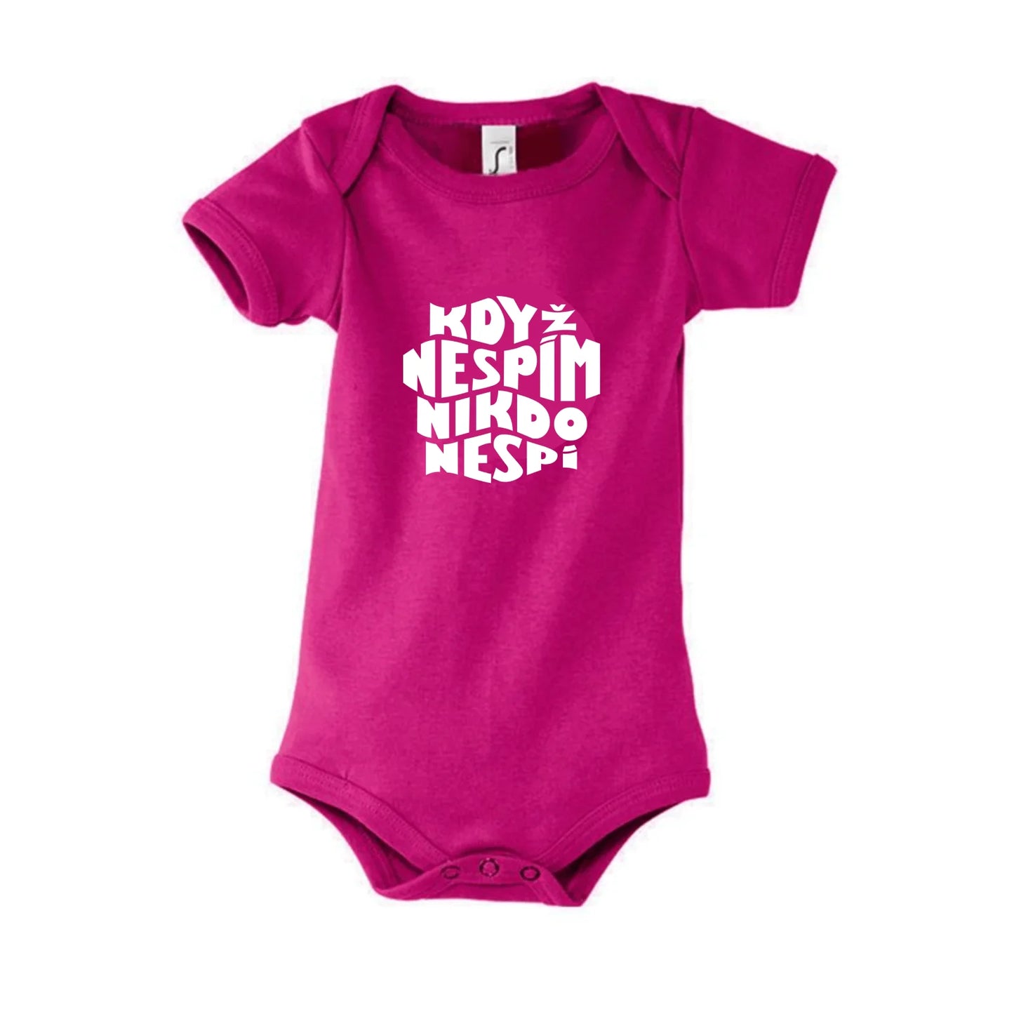 Dětské body s potiskem „Když nespím, nikdo nespí“ – dárek pro tetu, ségru i kámošku