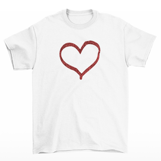 T-shirt with a big heart