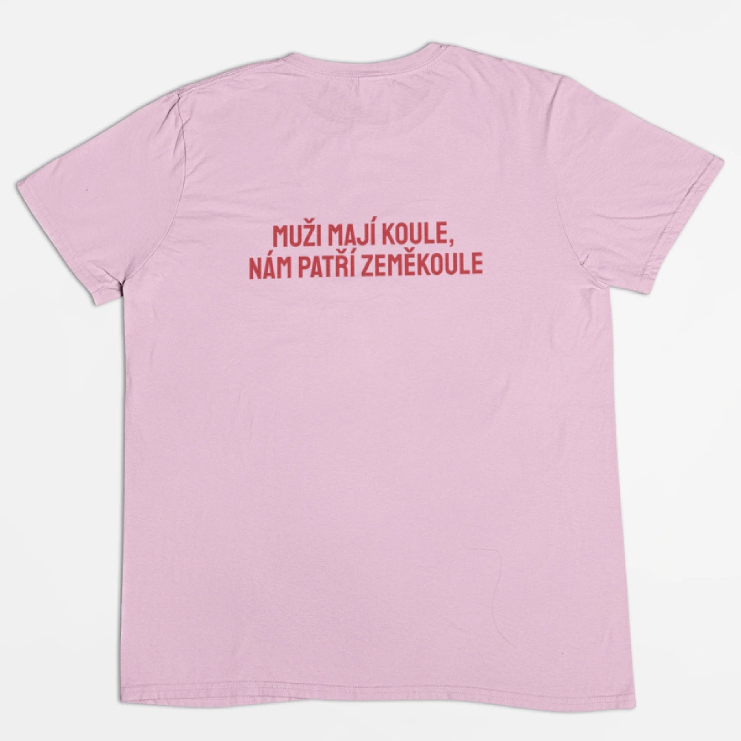 Růžové tričko pro Alfa ženy ze zádu