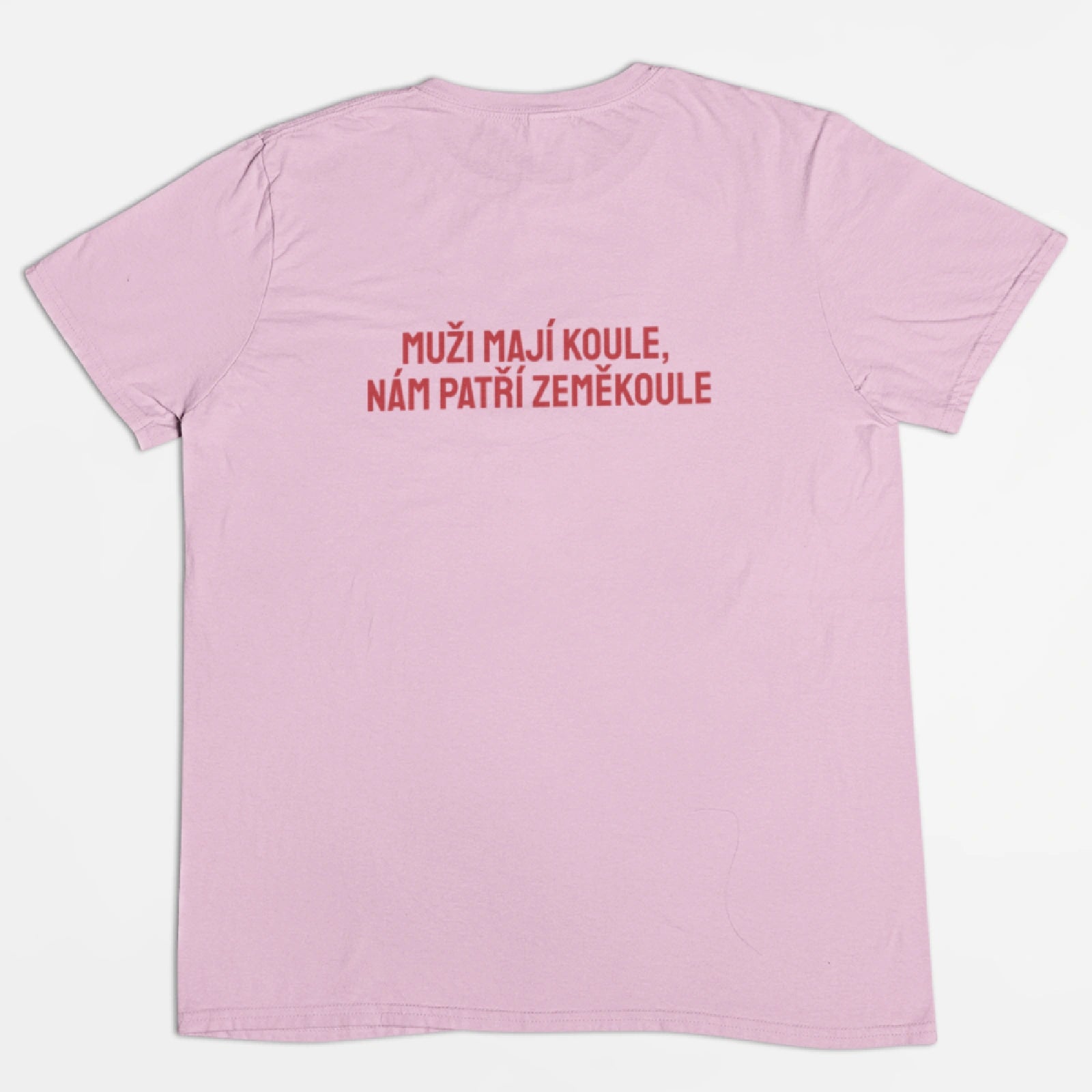 Růžové tričko pro Alfa ženy ze zádu