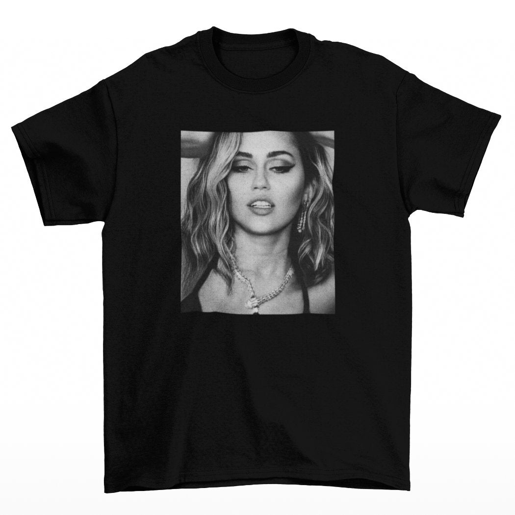 Tričko pro fanoušky Miley Cyrus s náhrdelníkem
