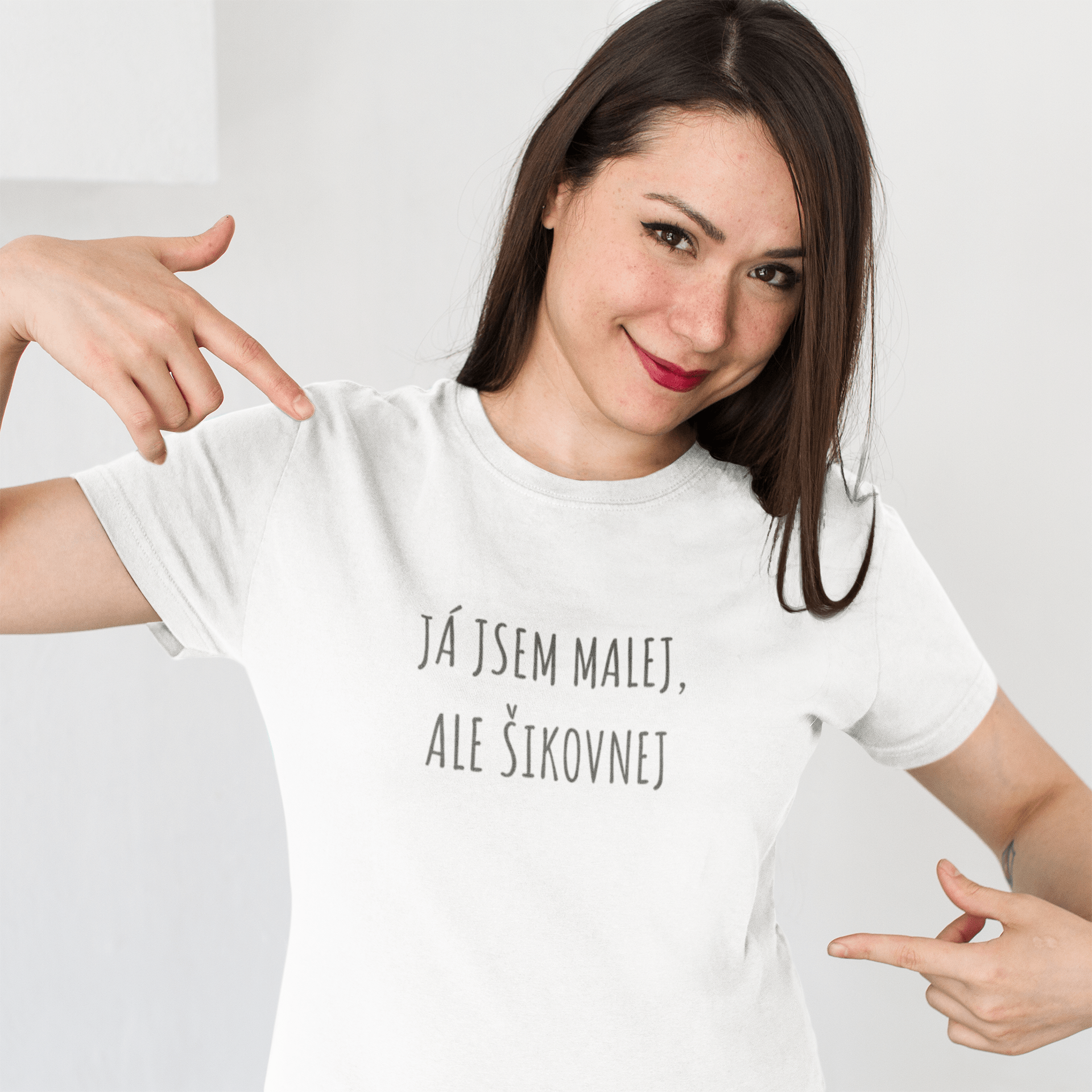 Tričko s hláškou Já jsem malej, ale šikovnej