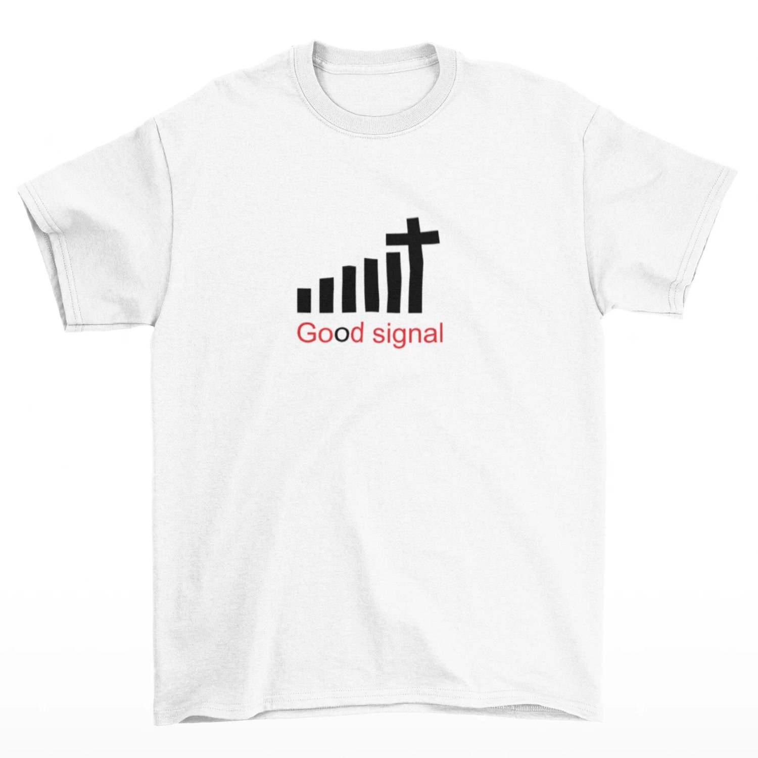Tričko s grafikou wifi a textem Good signal