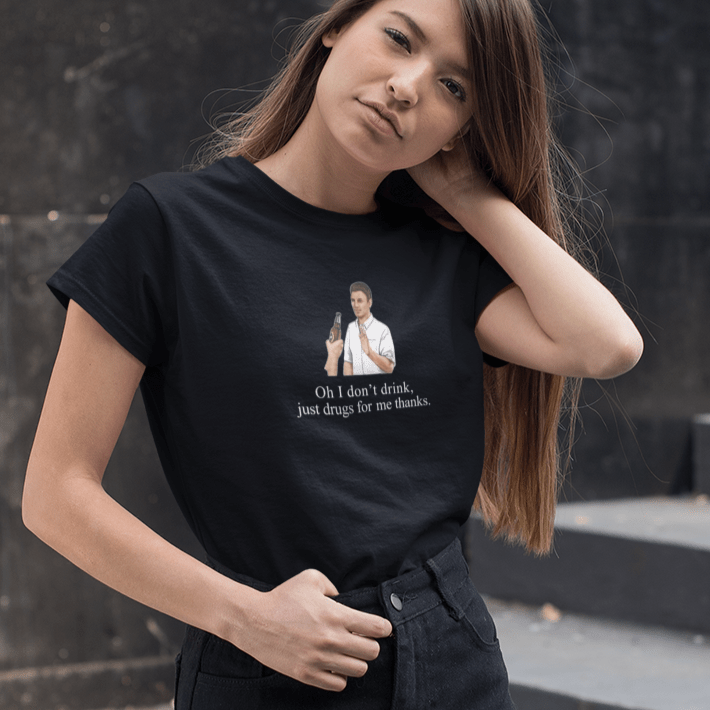 Tričko s nápisem Drink? Ne, jedu jinou ligu