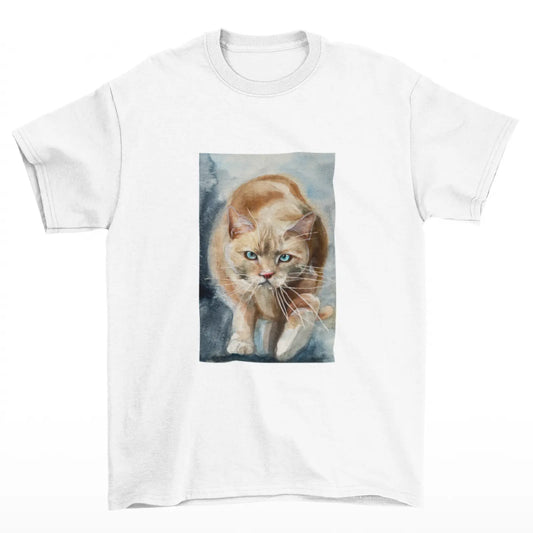Tričko s kočkou akvarel od Tereza O.