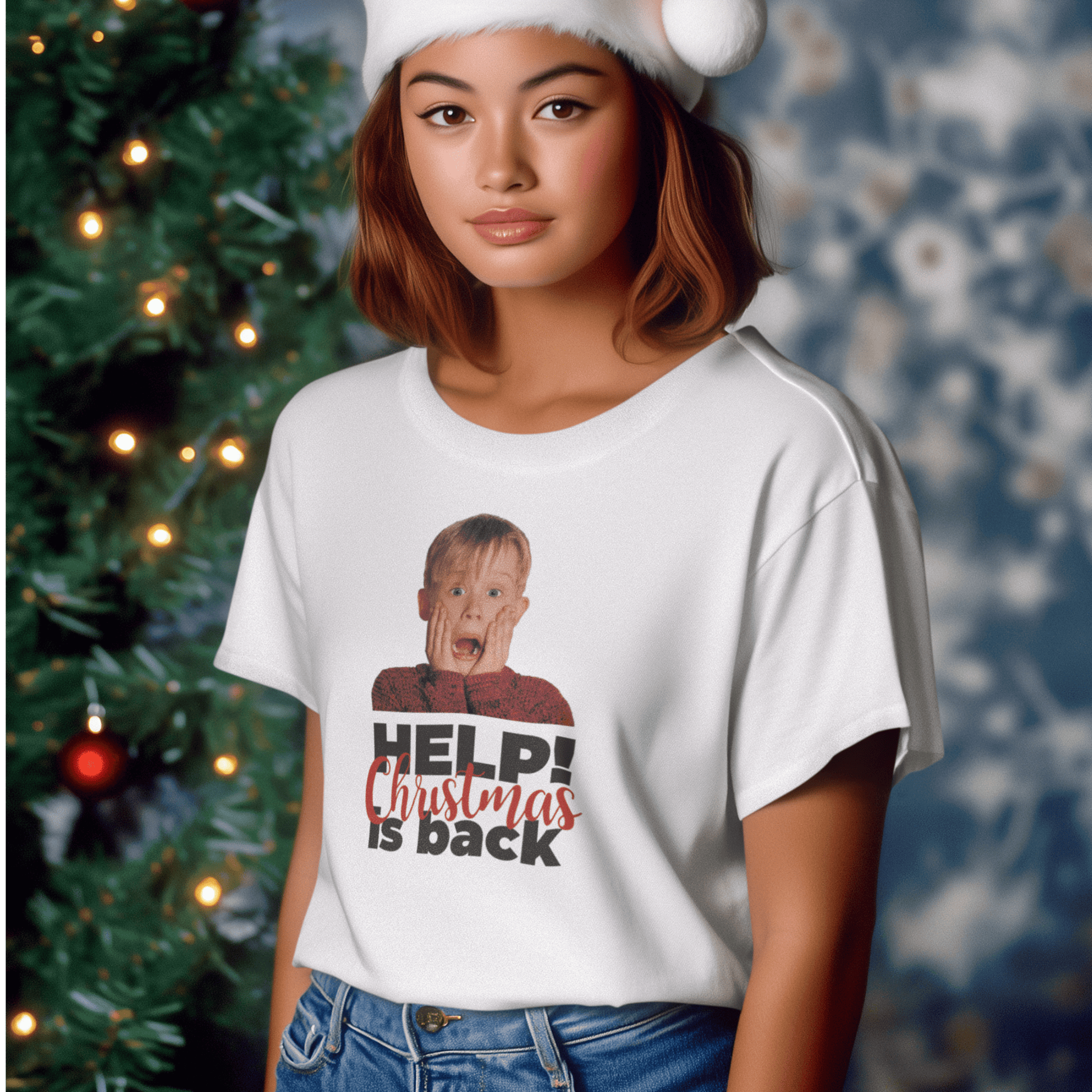 Vánoční tričko - Help, Christmas Is Back