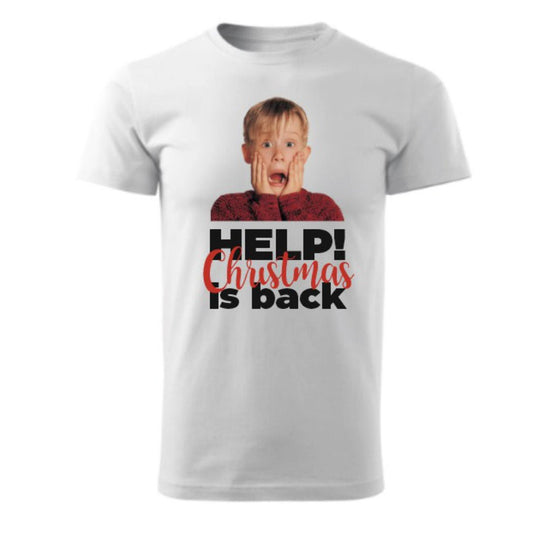 Vánoční tričko - Help, Christmas Is Back