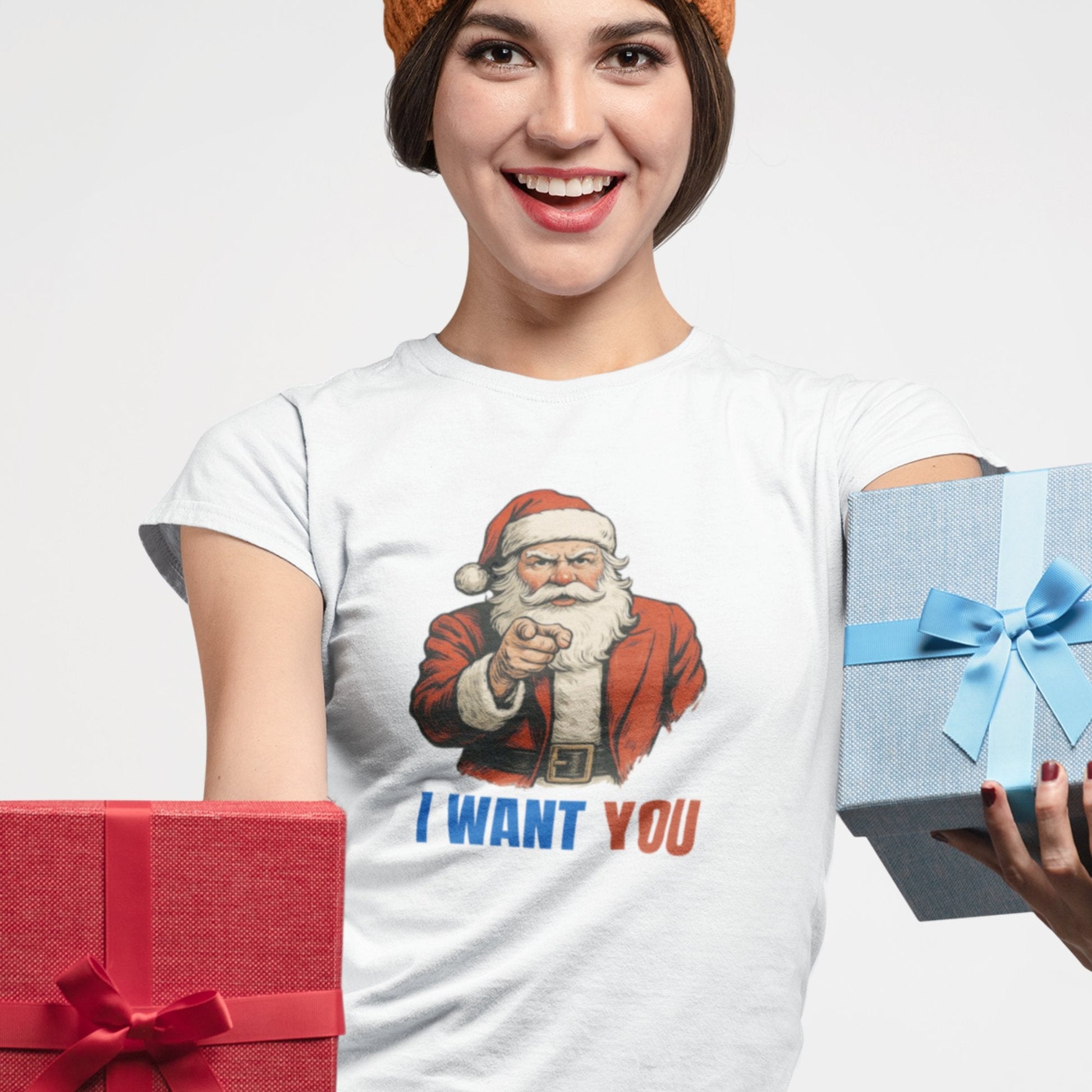 Vánoční tričko Santa Claus I want you