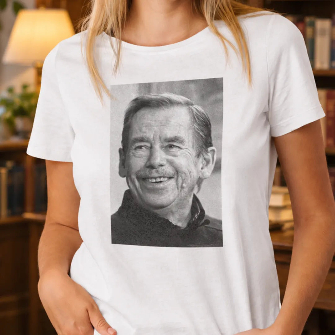 Tričko Václav Havel – černobílý portrét