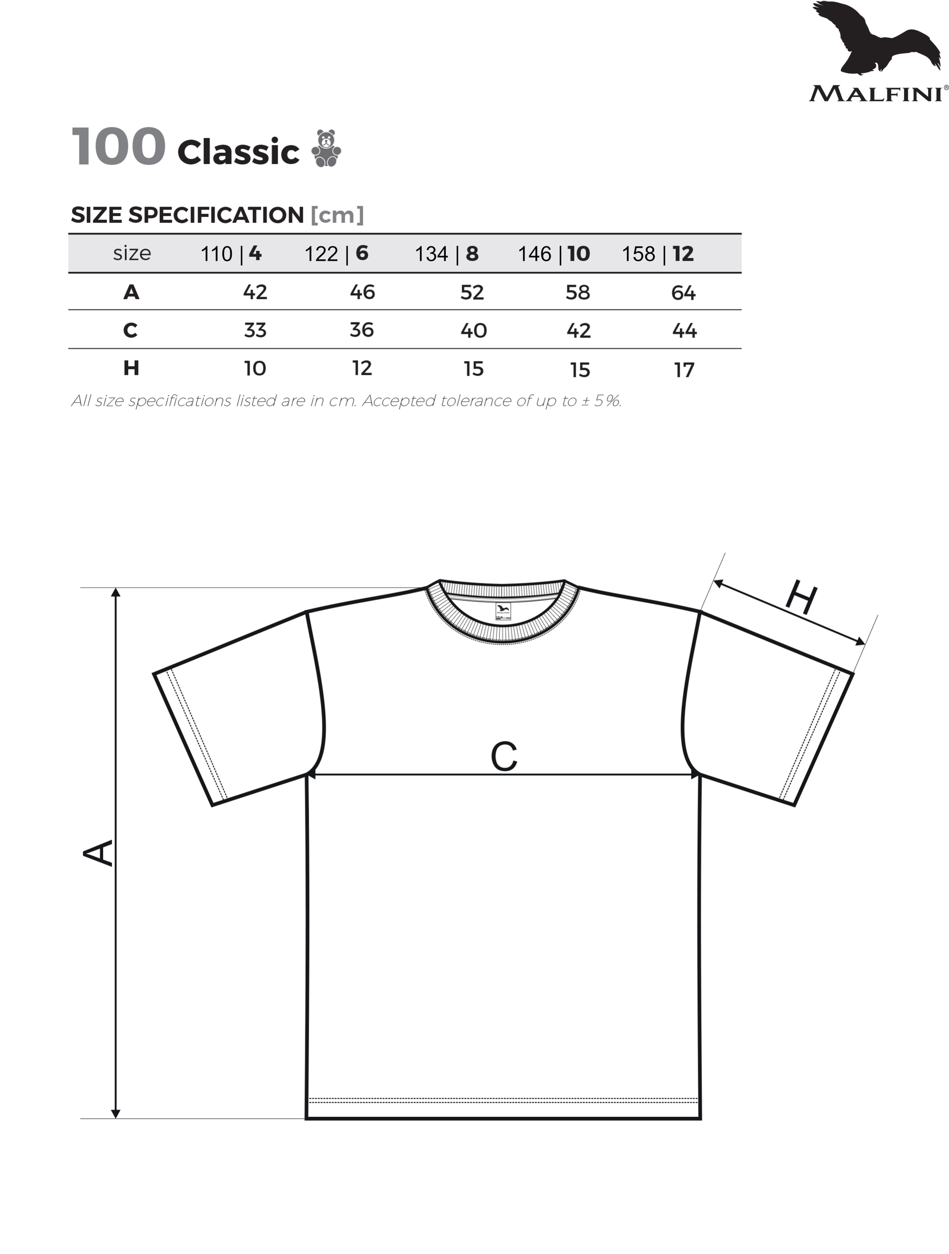Tabulka velikostí dětských triček